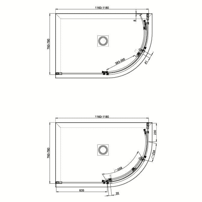 Crosswater Quadrant Shower Enclosure Crosswater Optix Single Door Quadrant Shower Enclosure