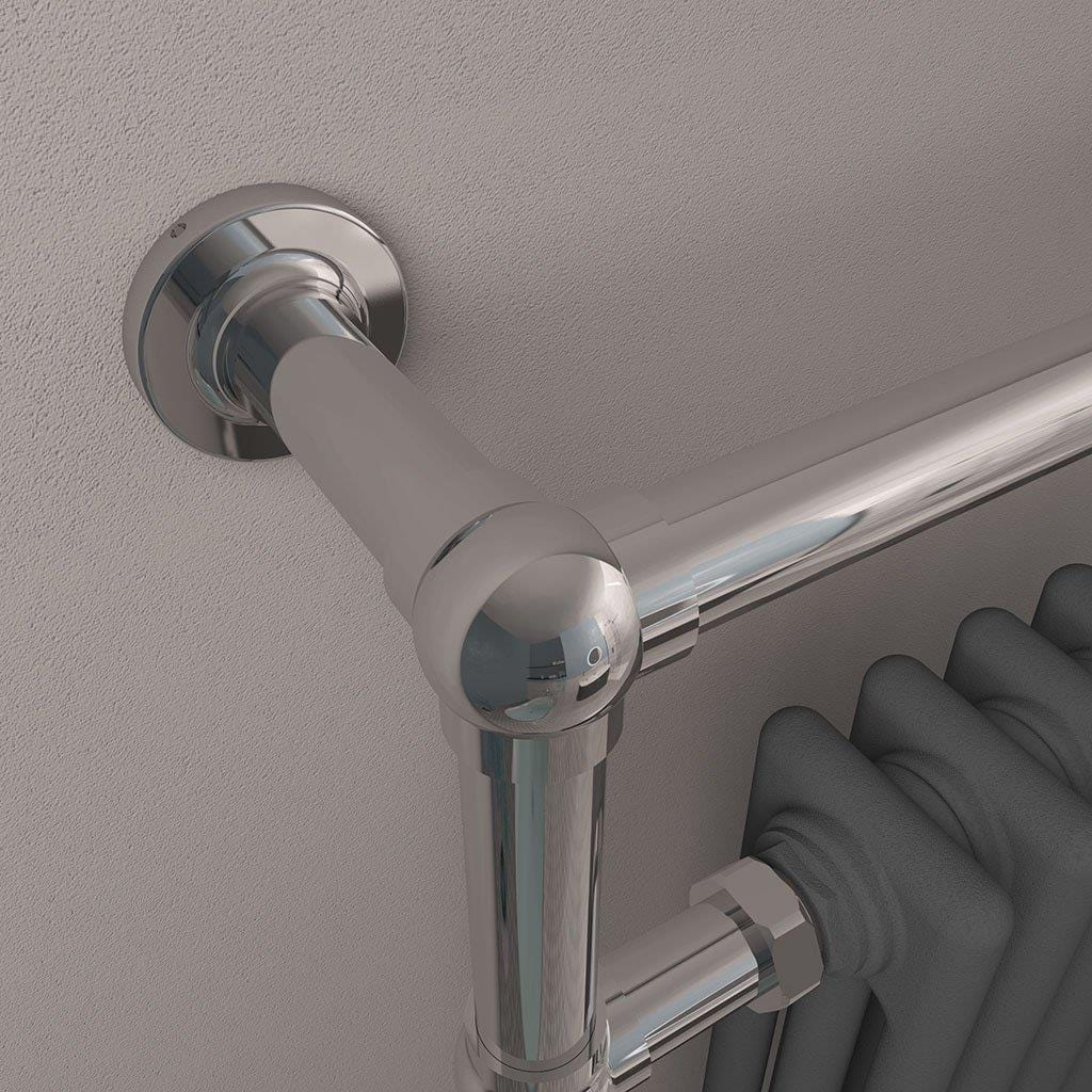 Eastbrook Insert Radiator Eastbrook Avon Straight Vertical Traditional Radiator in Chrome/Matt Anthracite