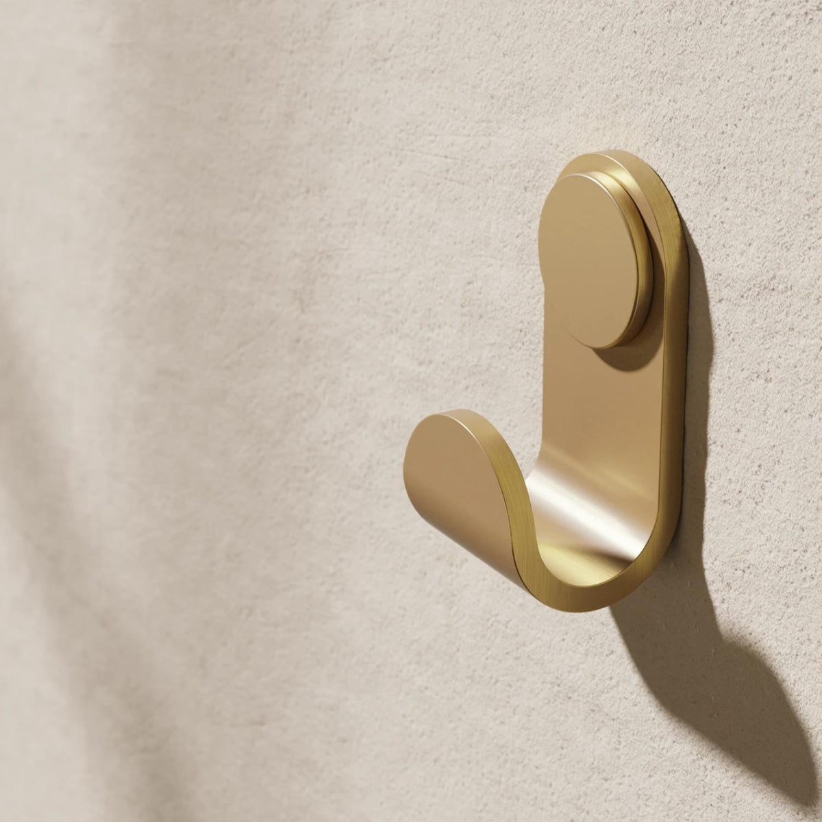 Crosswater Robe Hook Brushed Brass Crosswater Velo Robe Hook