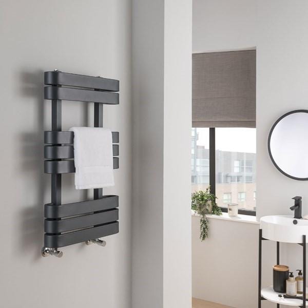 Vogue Designer Towel Radiator Vogue Sierra Designer Towel Rail in Anthracite