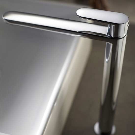 Tissino Mono Basin Tap Tissino Savena High Spout Mono Basin Mixer Tap in Chrome