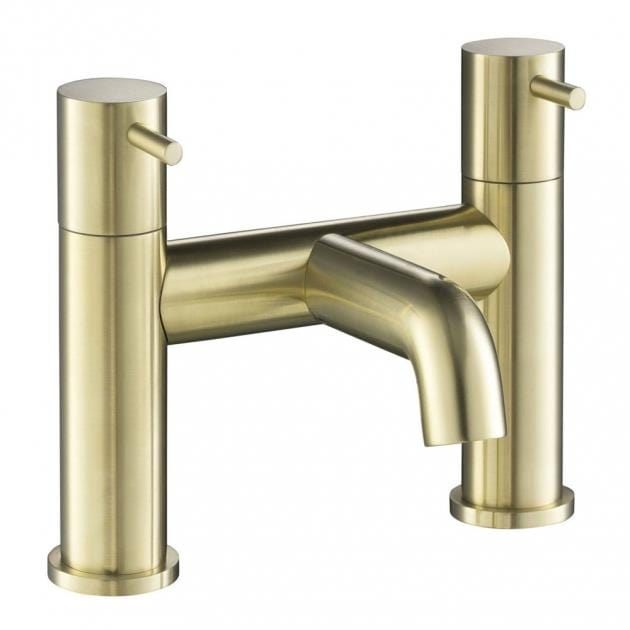 JTP Bath Mixer Brushed Brass JTP VOS Bath Filler Tap
