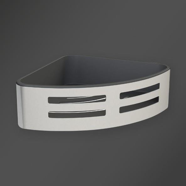 Miller Basket Miller Signature Corner Shower Tidy With Removeable Tray in Chrome