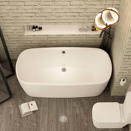 Imex Modern Freestanding Bath Imex Liberty Freestanding Bath - 1700 x 810mm - White Gloss