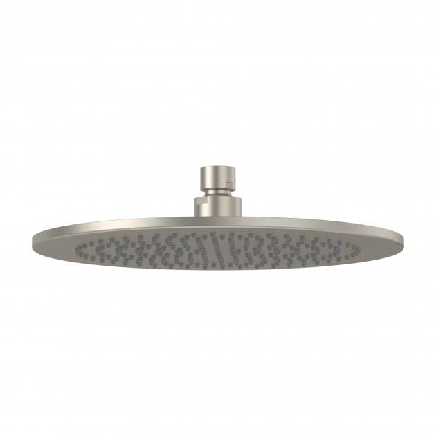 Villeroy & Boch Fixed Shower Head Brushed Nickel Matt Villeroy & Boch Universal Round Fixed Rain Shower Head - 250mm Diameter