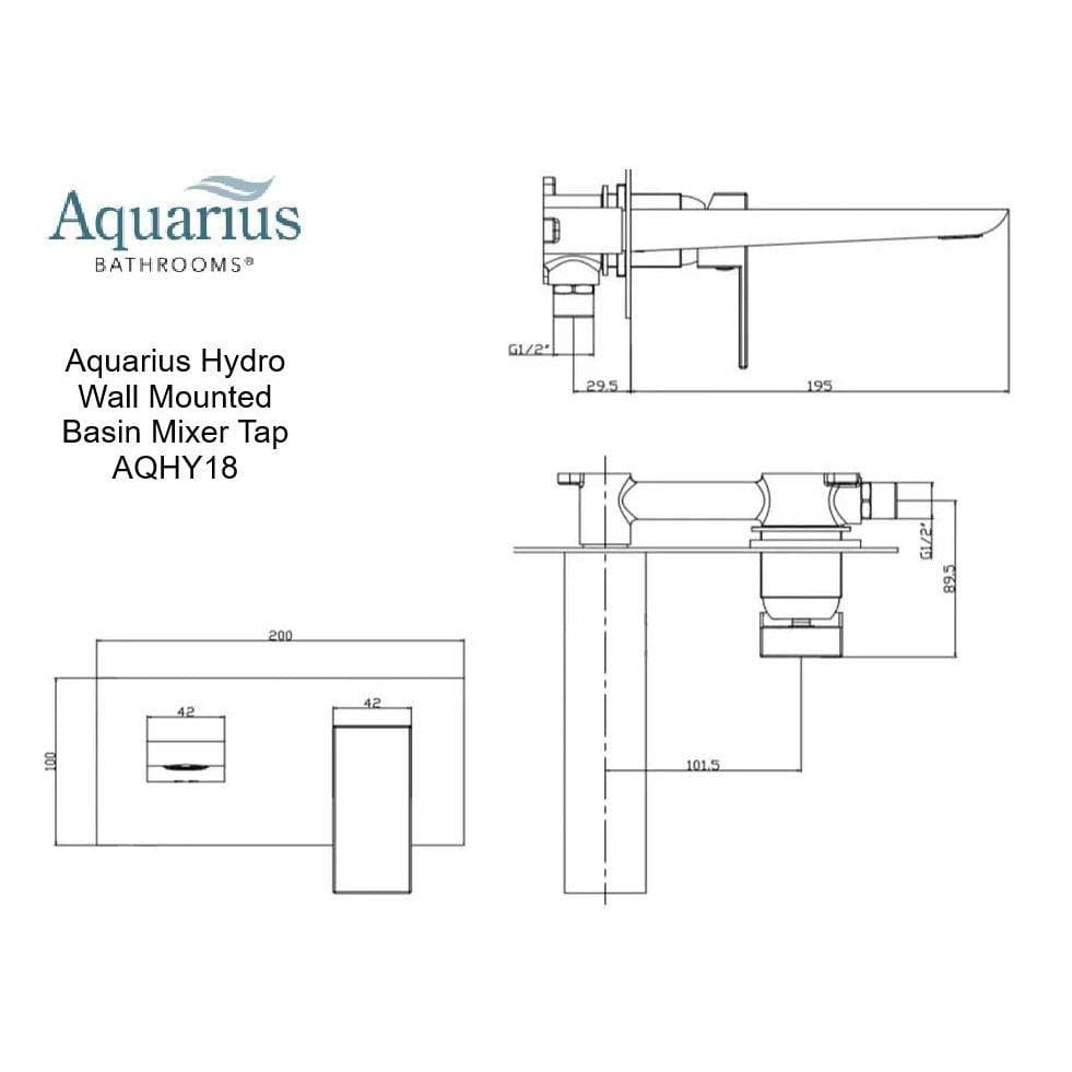 Aquarius Wall Mounted Basin Tap Aquarius Hydro Wall Mounted Basin Mixer Tap