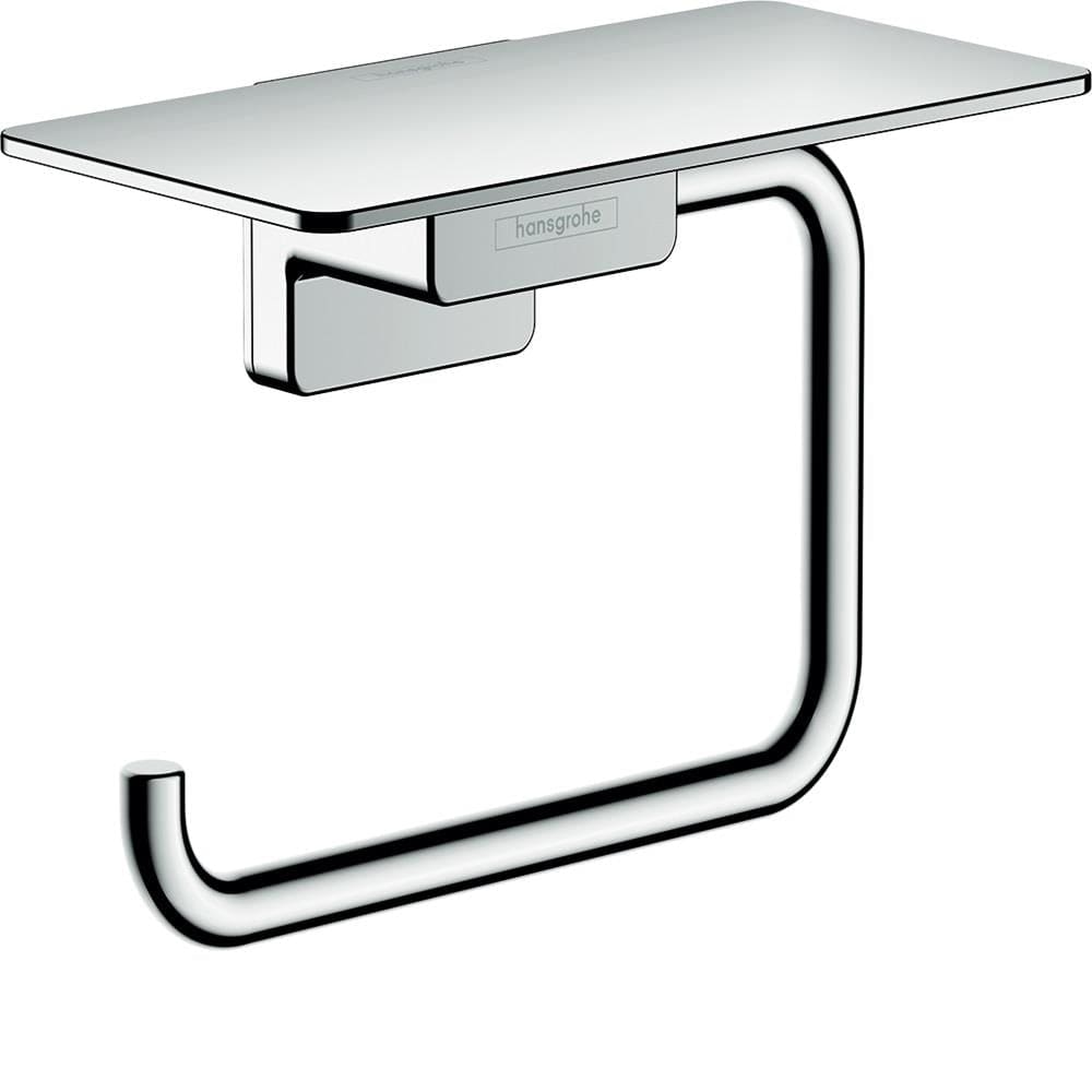Hansgrohe Toilet Roll Holder Chrome Hansgrohe Addstoris Toilet Roll Holder with Shelf