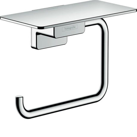 Hansgrohe Toilet Roll Holder Chrome Hansgrohe Addstoris Toilet Roll Holder with Shelf