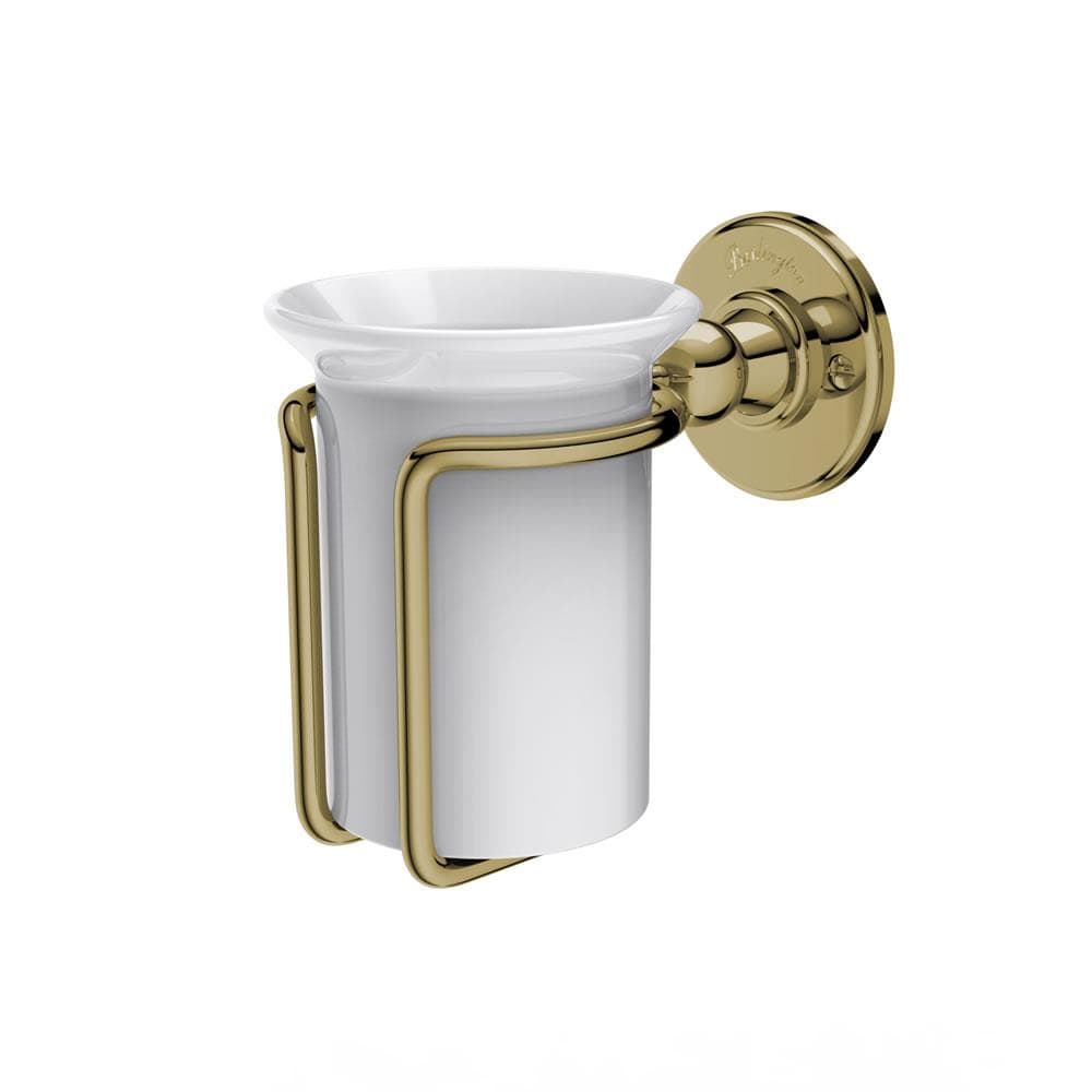 Burlington Toothbrush Holder Gold Burlington Traditional Tumbler and Holder