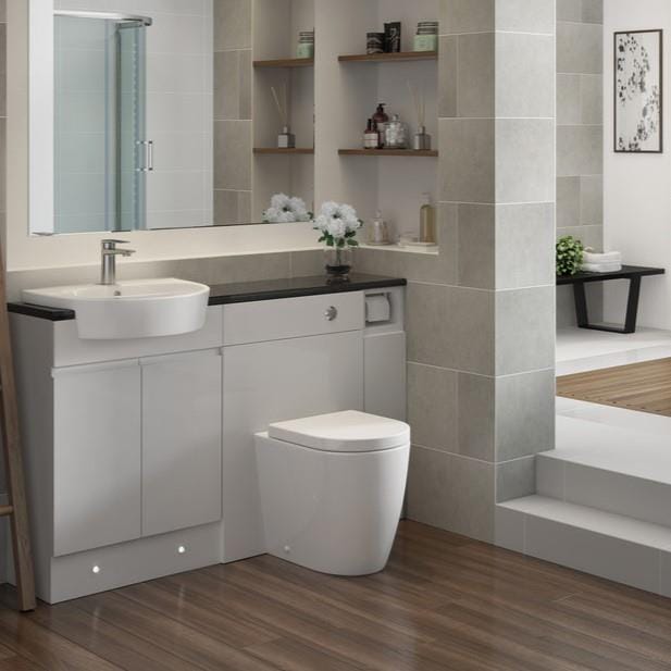 Aquarius Bathrooms Back to Wall Toilet Aquarius Emma Back to Wall Toilet with Soft Close Seat
