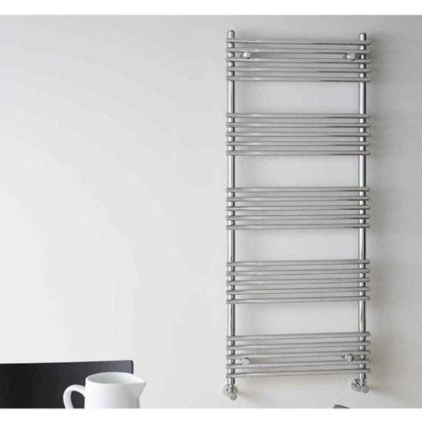 Vogue Designer Towel Radiator 1508 x 600 / Central Heating Vogue Tune Straight Designer Towel Radiator in Chrome