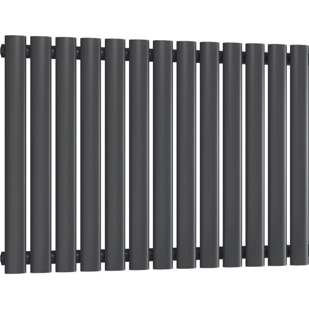 Aquarius Bathrooms Column Radiator 600 x780mm Aquarius Athens Single Horizontal Column Radiator in Anthracite