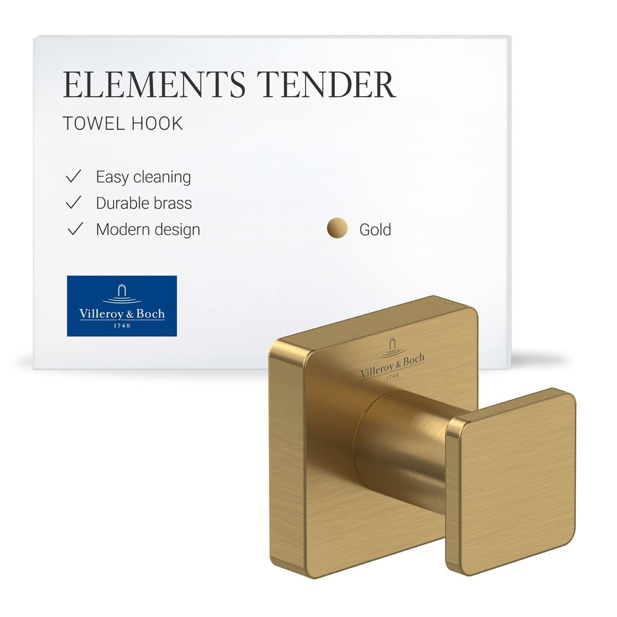 Villeroy & Boch Robe Hook Villeroy & Boch Elements - Striking Towel Hook