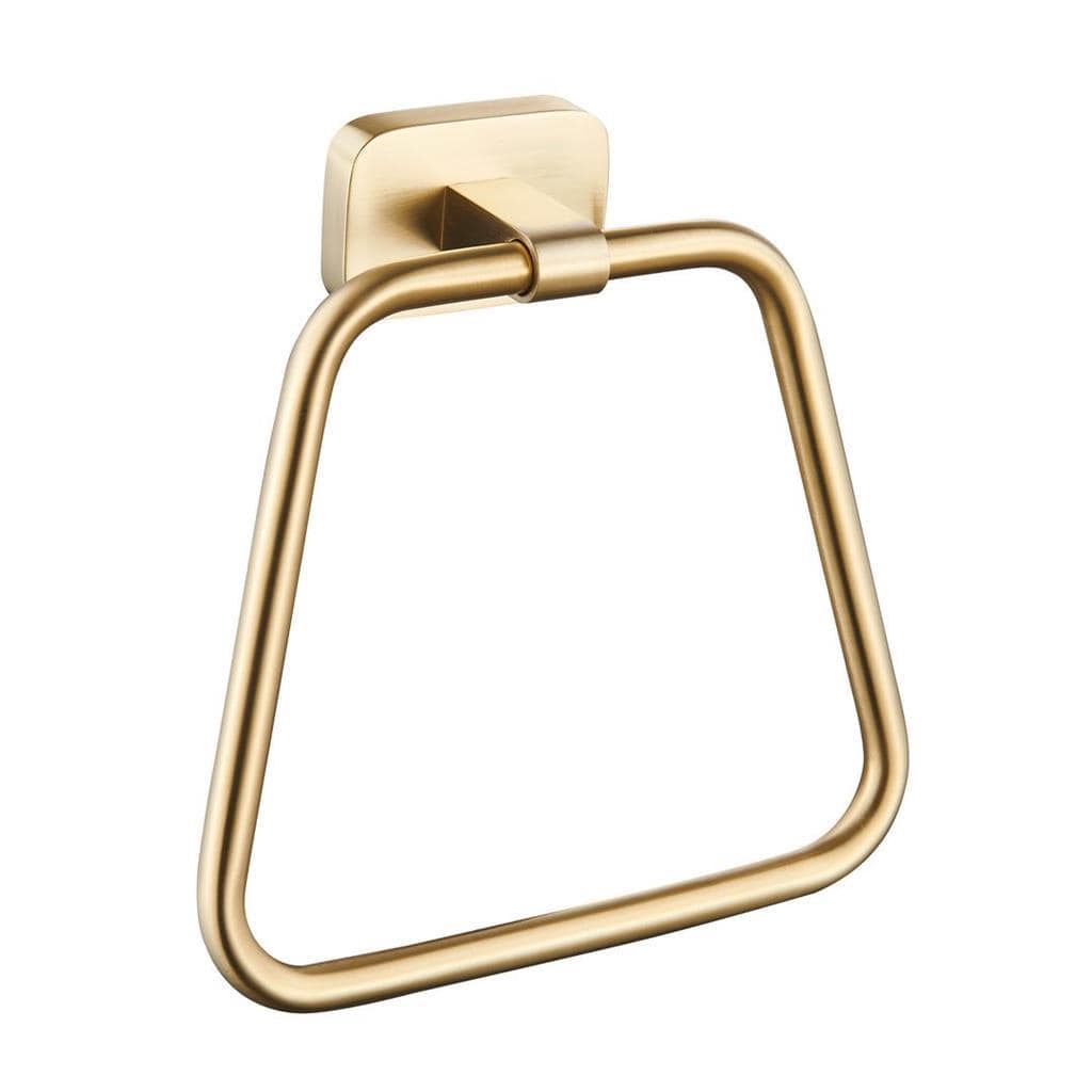 Eastbrook Towel Rails and Rings Brushed Brass Eastbrook Asti Towel Ring