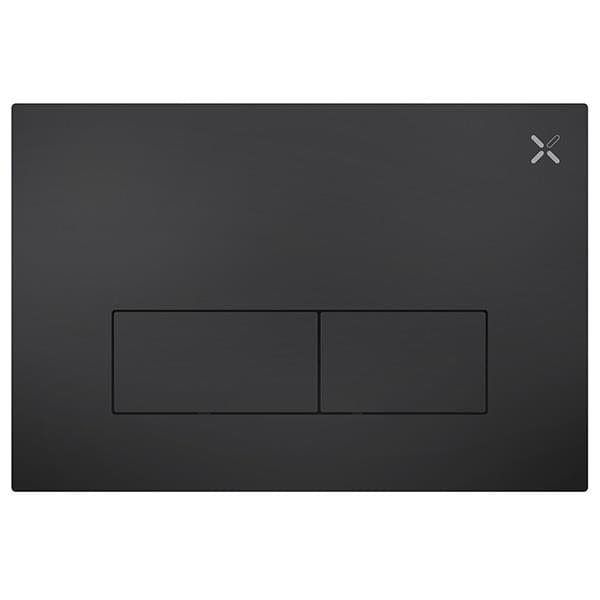 Crosswater Flush Plate Matt Black Crosswater MPRO Stainless Steel Flush Plate