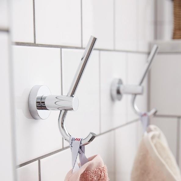 Miller Robe Hook Chrome Miller Bond Double Robe Hook