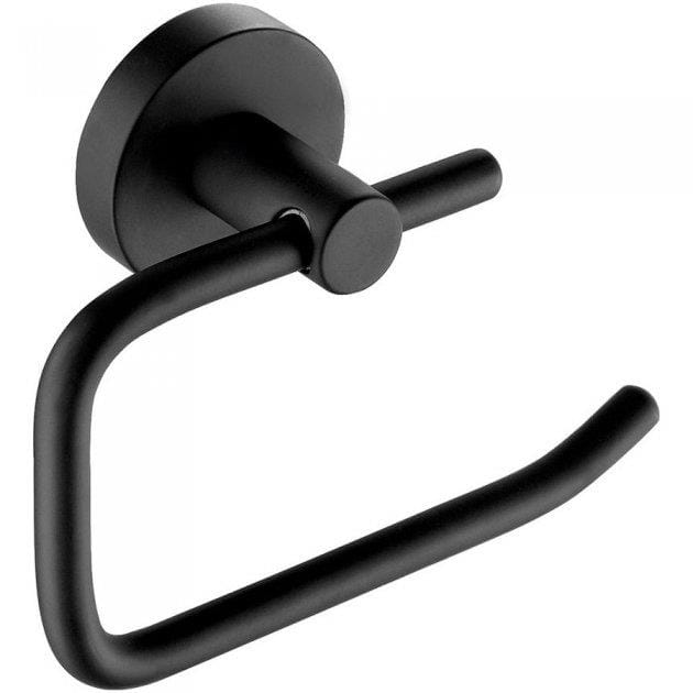 JTP Toilet Roll Holder Matt Black JTP VOS Classic Toilet Roll Holder