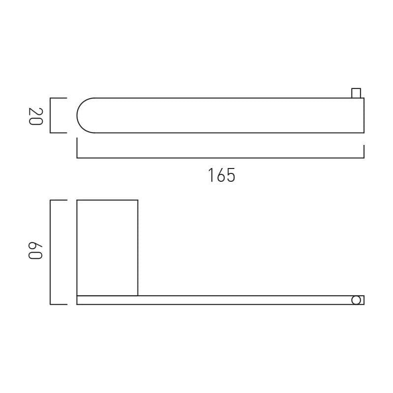 VADO Toilet Roll Holder Vado Photon Toilet Roll Holder in Chrome