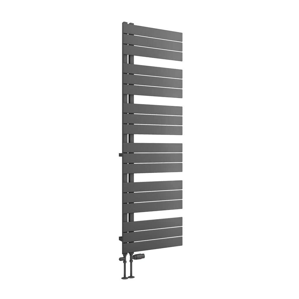 Eastbrook Designer Towel Radiator 1640 x 500 / Dual Fuel Eastbrook Helmsley Straight Vertical Designer Towel Rail in Matt Anthracite
