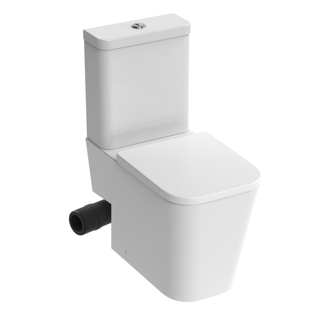 Saneux Close Coupled Toilet Left Hand Saneux Matteo Close Coupled Rimless Toilet - Right or Left Soil Exit - with Soft Close Seat