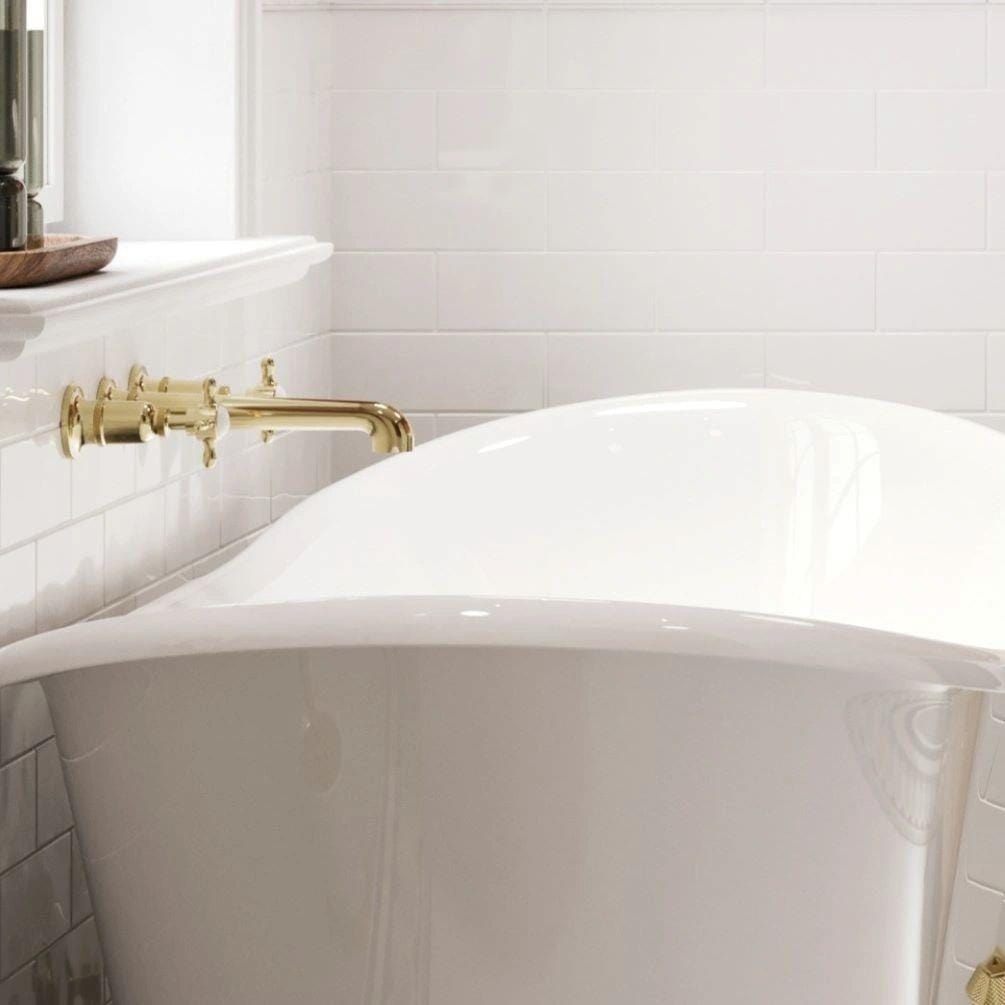 Burlington Wall Mounted Bath Tap Burlington Guild 3 Hole Wall Mounted Bath Filler Tap