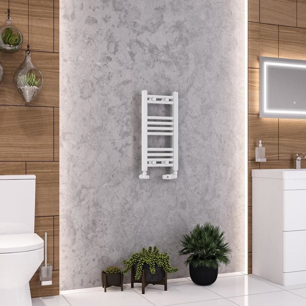 Eastbrook Wendover Straight Vertical Heated Towel Rail in White