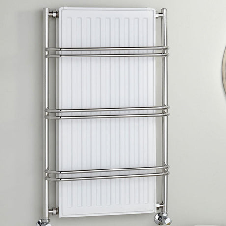 Vogue Designer Towel Radiator Central Heating Vogue Nexus III Straight Designer Towel Radiator - 900 x 525mm - Chrome