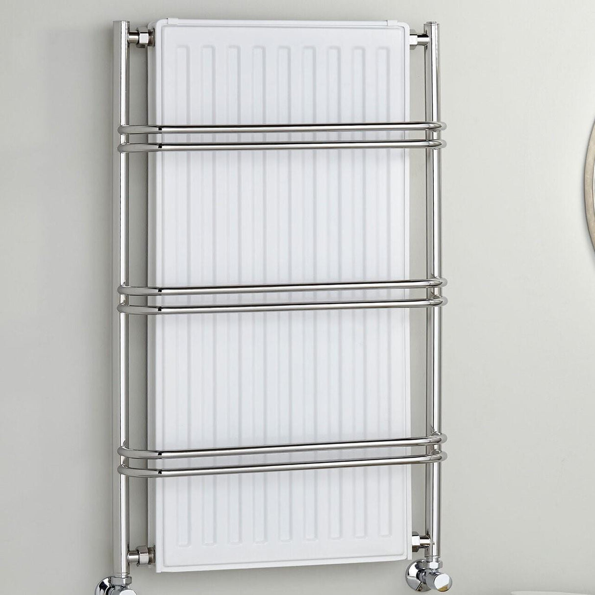 Vogue Designer Towel Radiator Central Heating Vogue Nexus III Straight Designer Towel Radiator - 900 x 525mm - Chrome