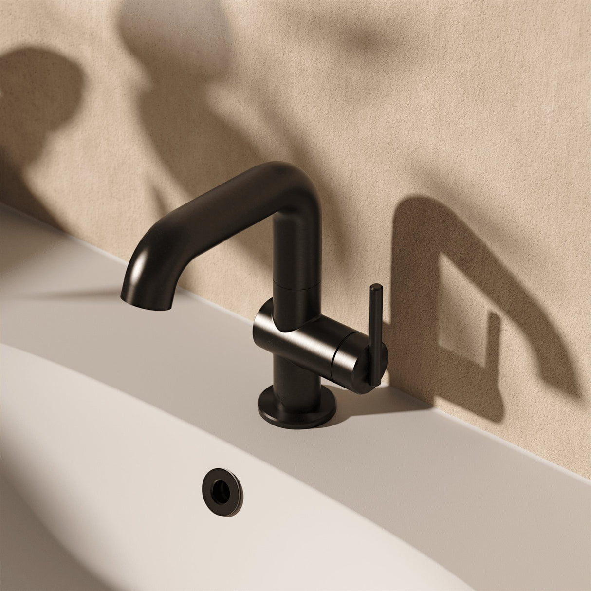 Crosswater Mono Basin Tap Stainless Slate Crosswater 3ONE6 Lever Basin Mixer Tap Swivel Spout