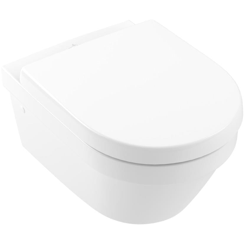 Villeroy & Boch Wall Hung Toilet Villeroy & Boch Architectura Combi Pack Wall Hung Rimless DirectFlush Toilet with Soft Close Seat