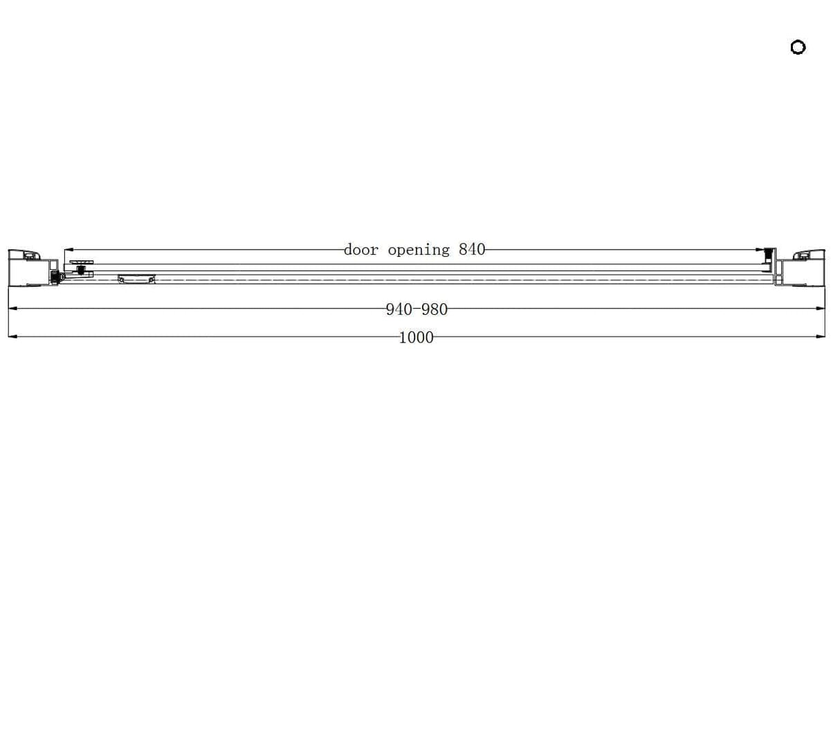 Eastbrook Hinged Shower Door Eastbrook Corniche 2000 8mm Hinged Shower Door