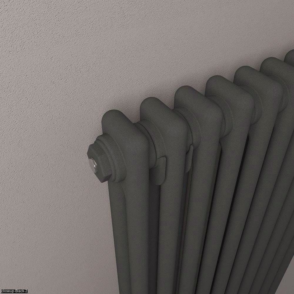 Eastbrook Column Radiator Eastbrook Rivassa Traditional 2 Column Radiator in Matt Anthracite