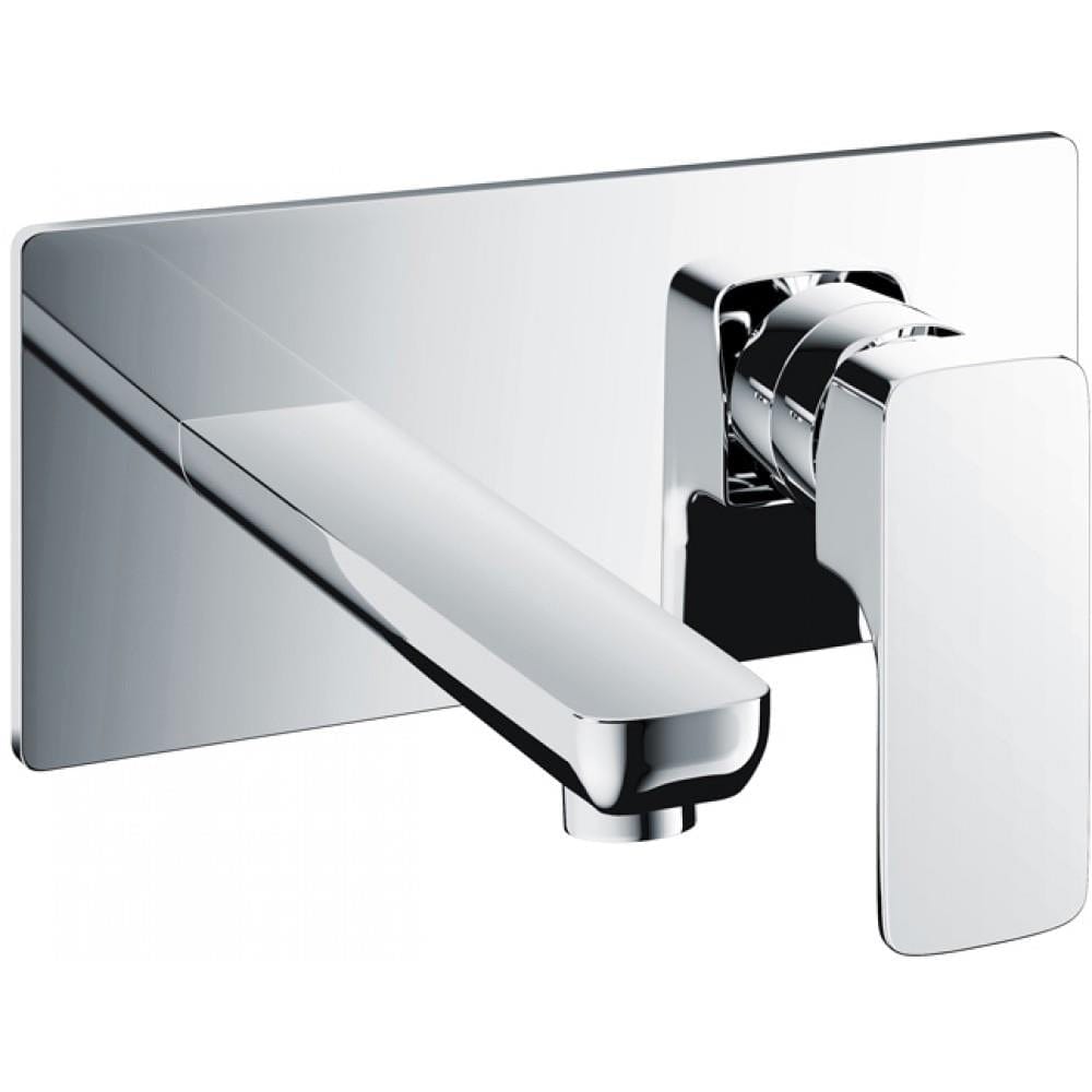 Imex Wall Mounted Basin Tap Chrome Imex Blade 2 Hole Wall Mounted Basin Mixer Tap