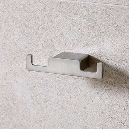 Miller Robe Hook Brushed Nickel Miller Miami Double Robe Hook