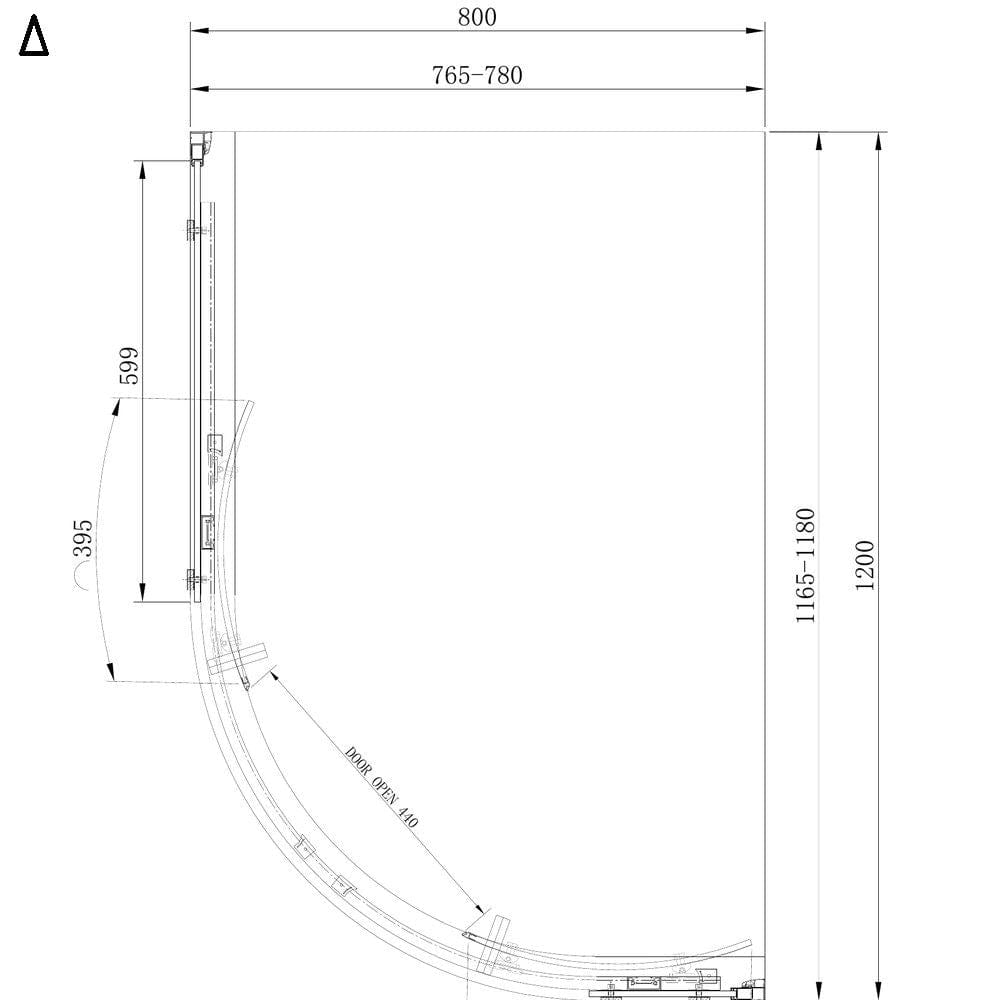 Eastbrook Quadrant Shower Enclosure Eastbrook Corniche 2000 8mm Quadrant Shower Enclosure
