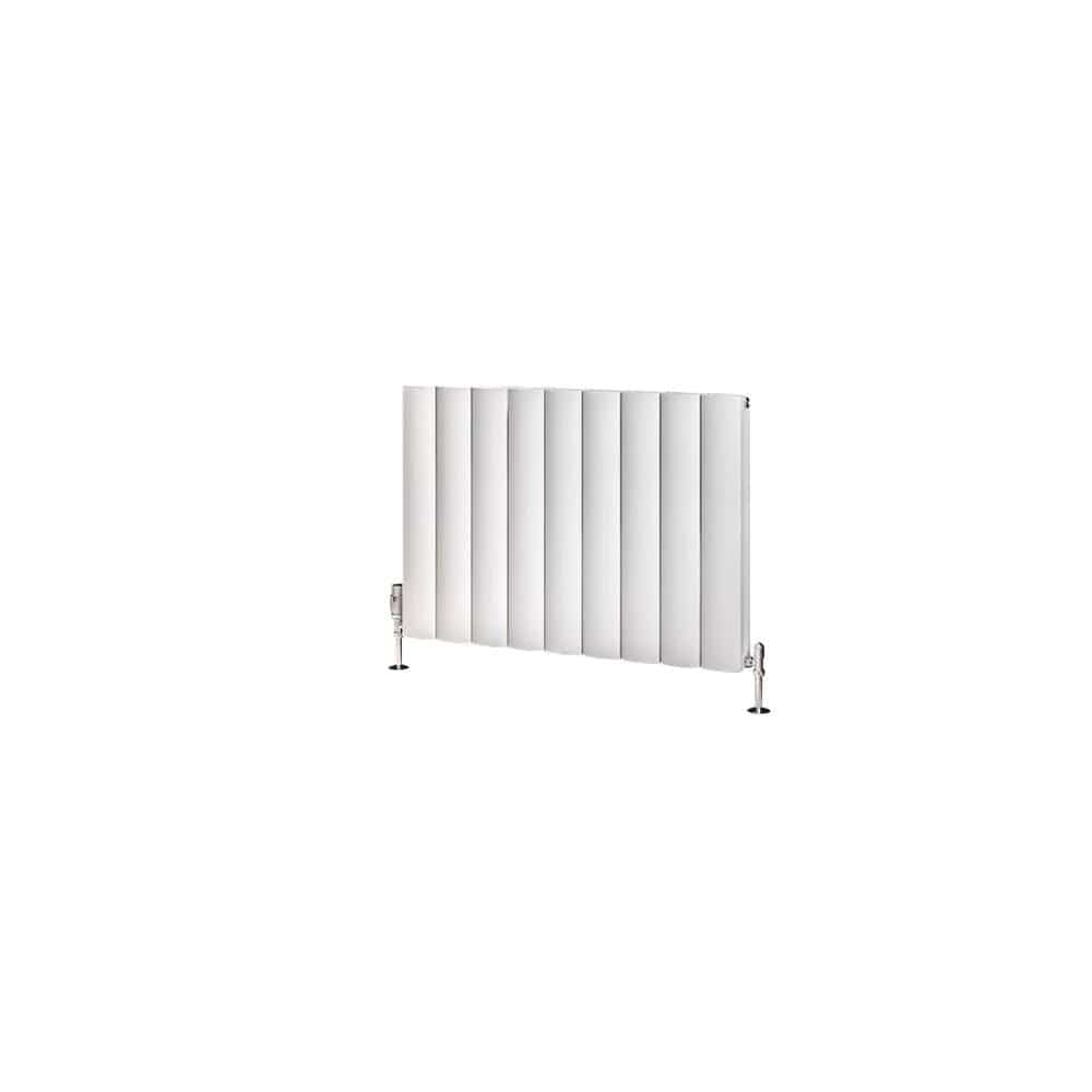 Eastbrook Panel Radiator Eastbrook Guardia Straight Horizontal Aluminium in Matt White