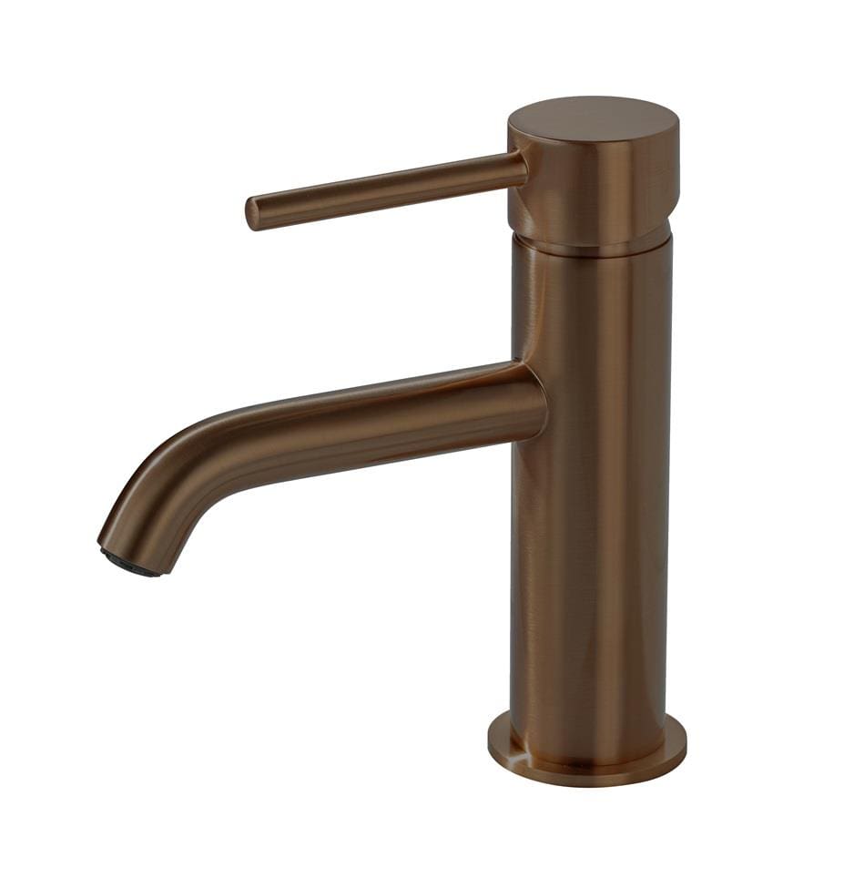 Aqaurius Mono Basin Tap Brushed Bronze Aquarius RF-Series Mini Mono Basin Mixer Tap