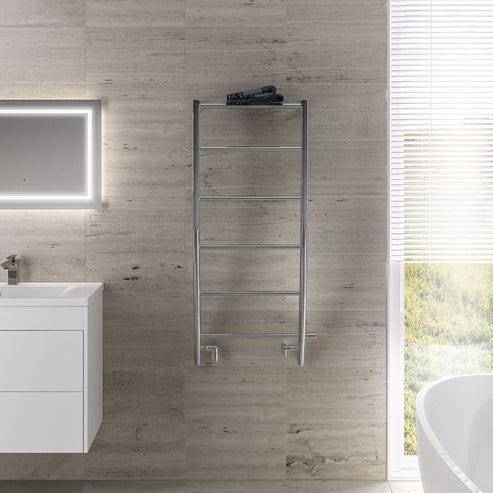 Eastbrook Ladder Rail Eastbrook Biava Corinium Designer Radiator in Chrome