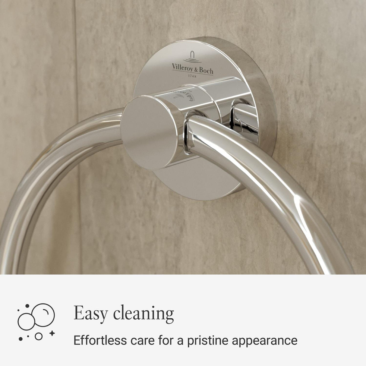 Villeroy & Boch Towel Rails and Rings Villeroy & Boch Elements - Tender Towel Ring