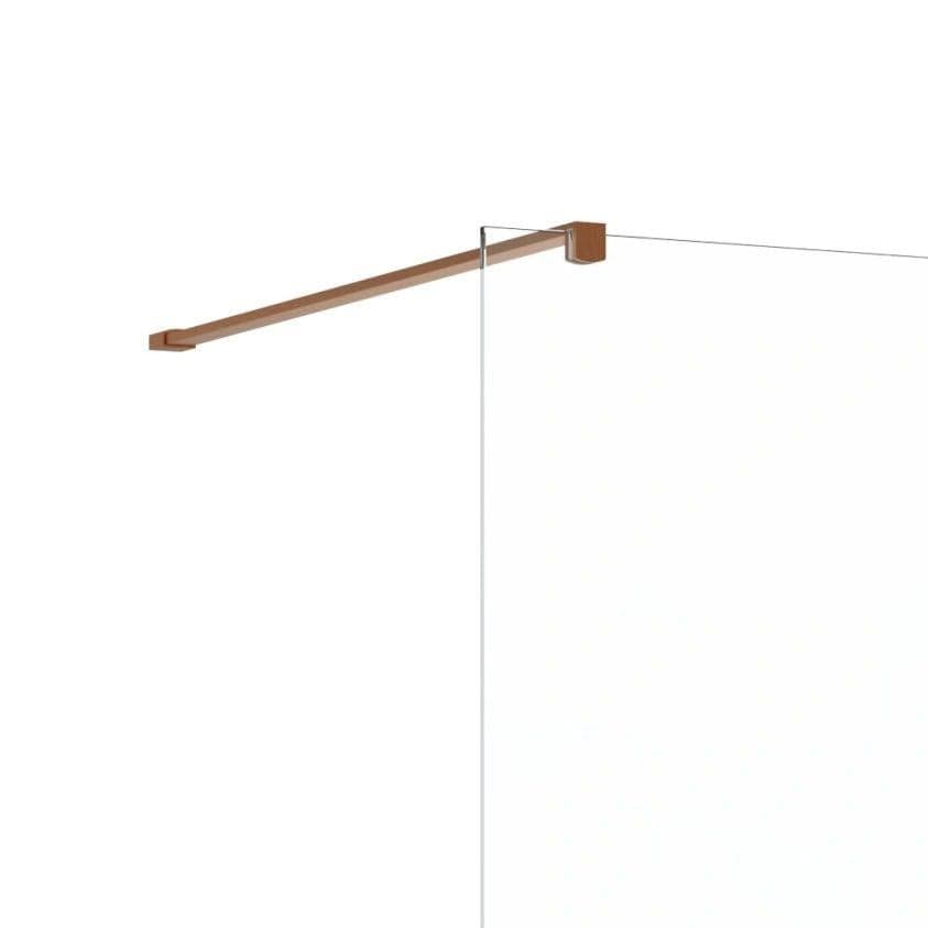 Crosswater Wetroom Accessory Brushed Bronze / Glass to Wall Bracing Bar Crosswater Gallery Stabilising Fixings