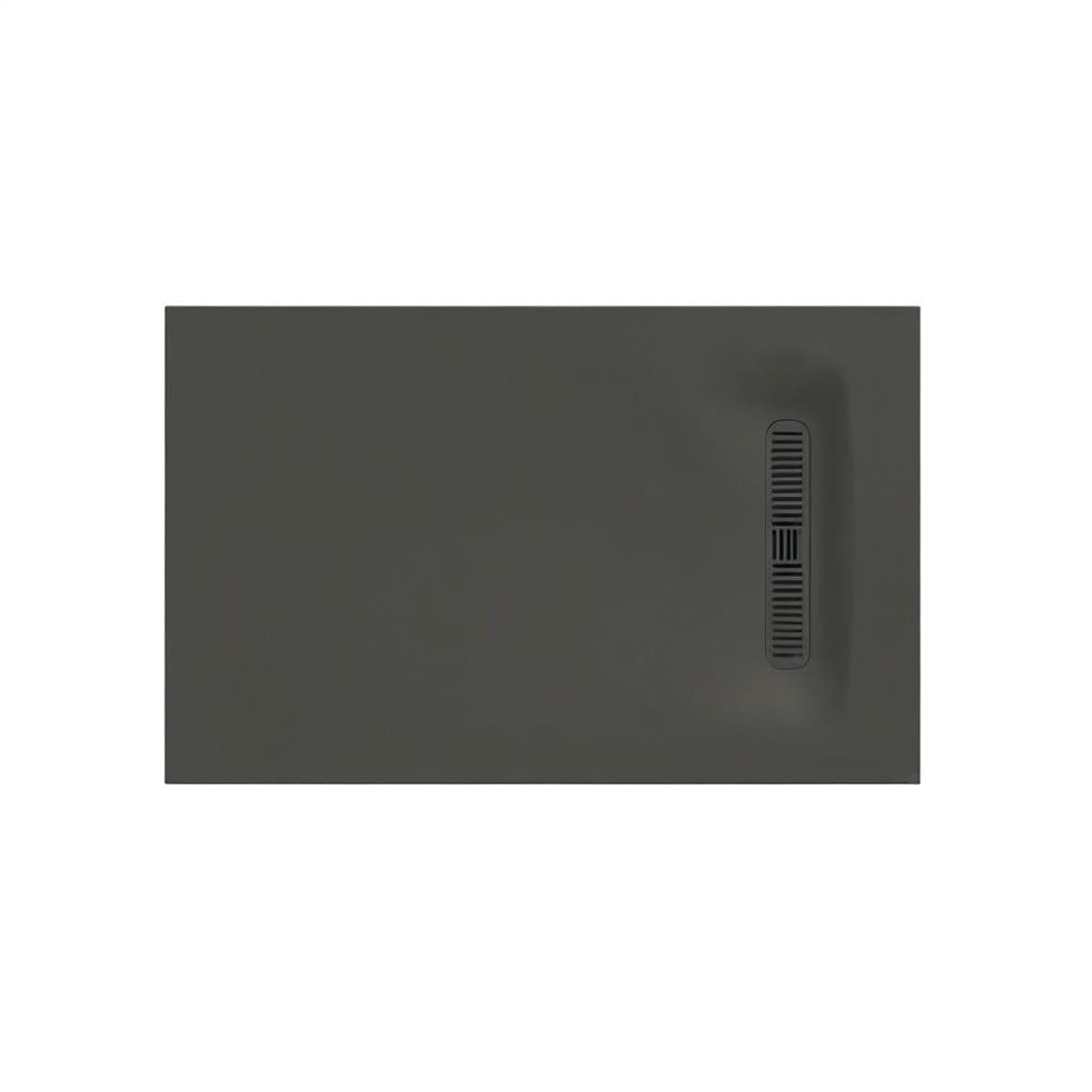 Crosswater Rectangle Shower Tray Matt Grey / 900 x 1700mm Crosswater Vito Rectangle 25mm Stone Resin Shower Tray