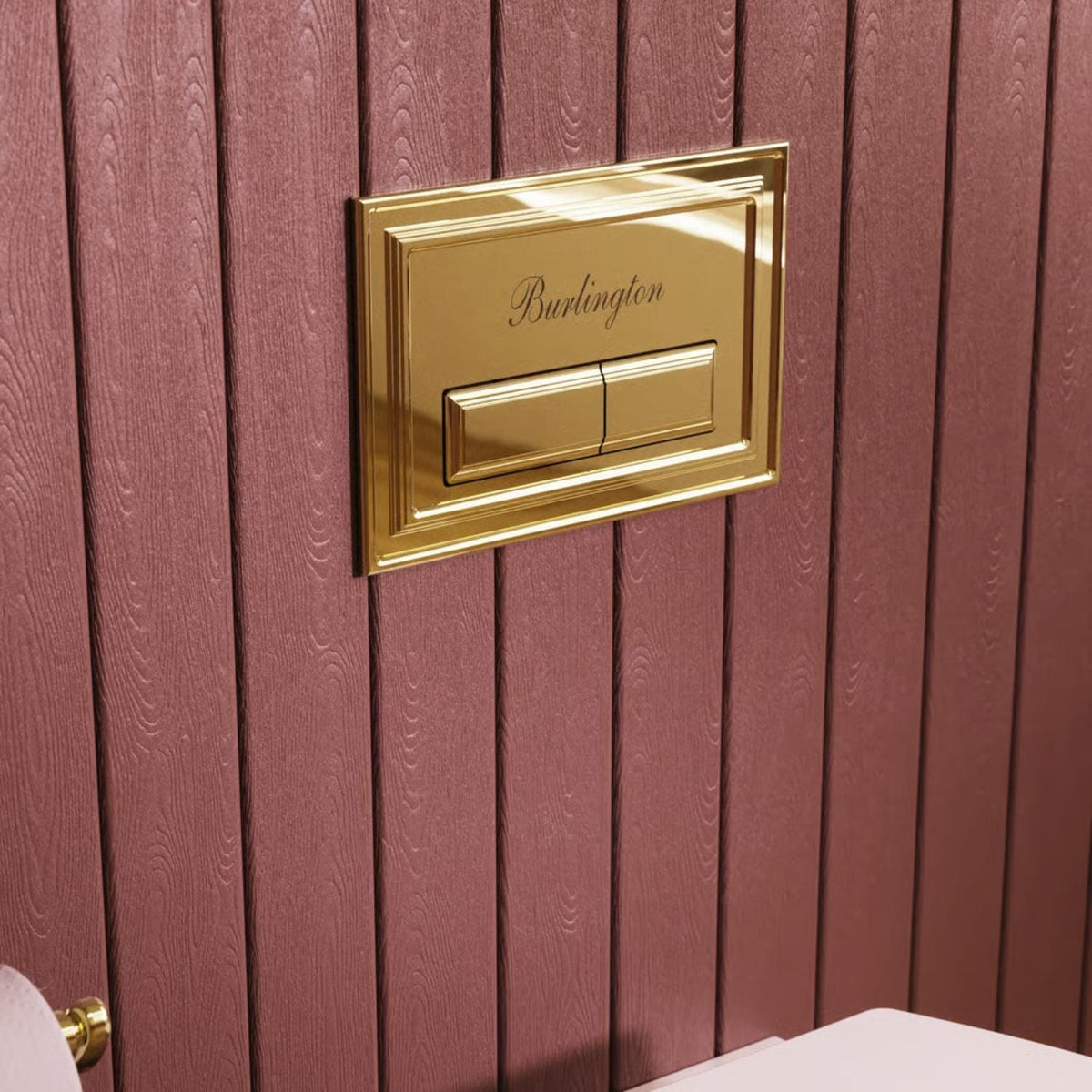 Burlington Flush Plate Gold Burlington Traditional Flush Plate