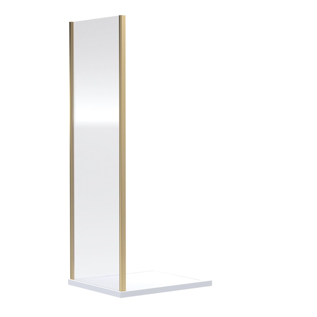 Aquarius Bathrooms Side Panel Brushed Brass / 700mm Aquarius Urbano 6mm Side Panel 1850mm