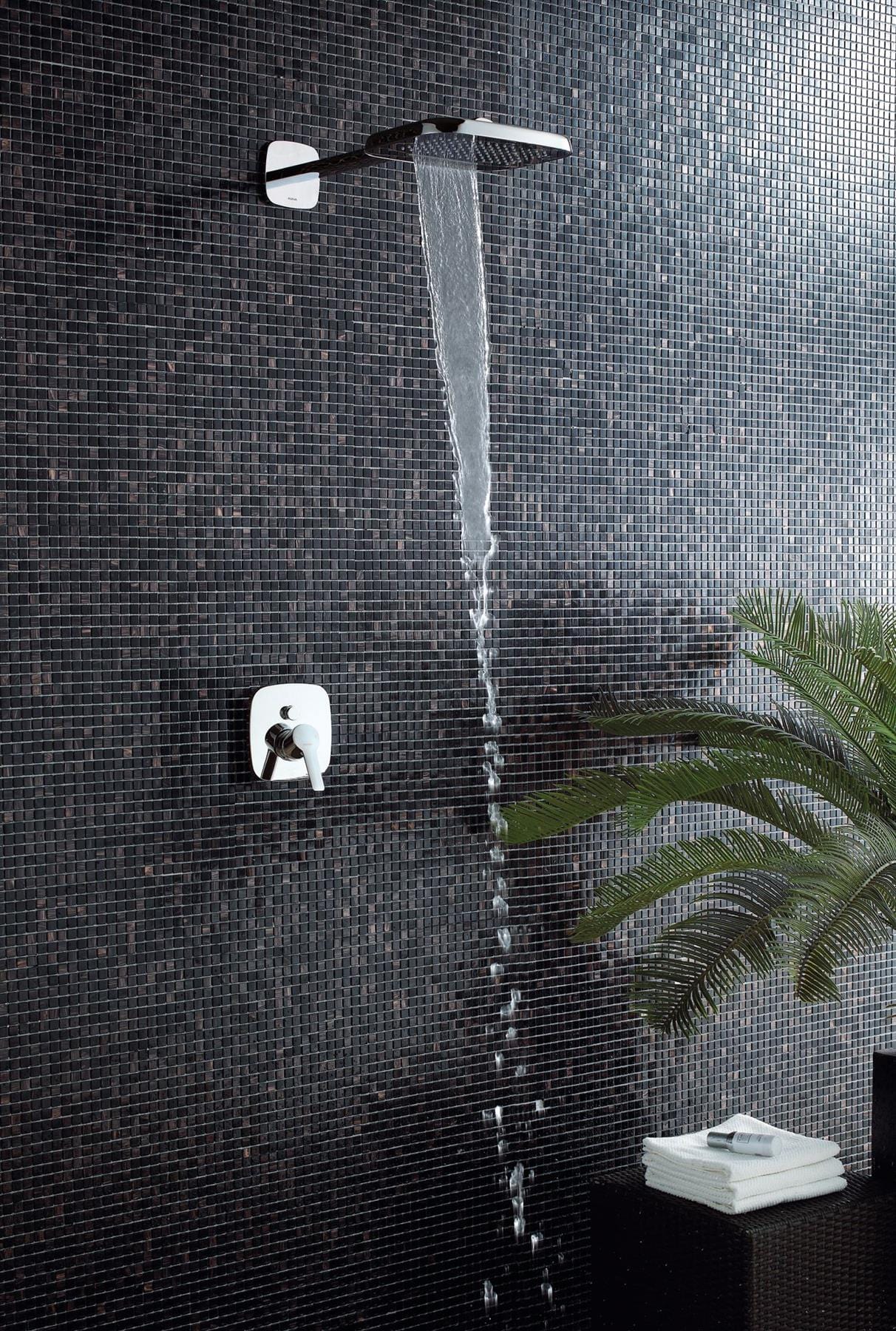 Flova Fixed Shower Head Flova Urban Dual Function Rain Shower with Waterfall