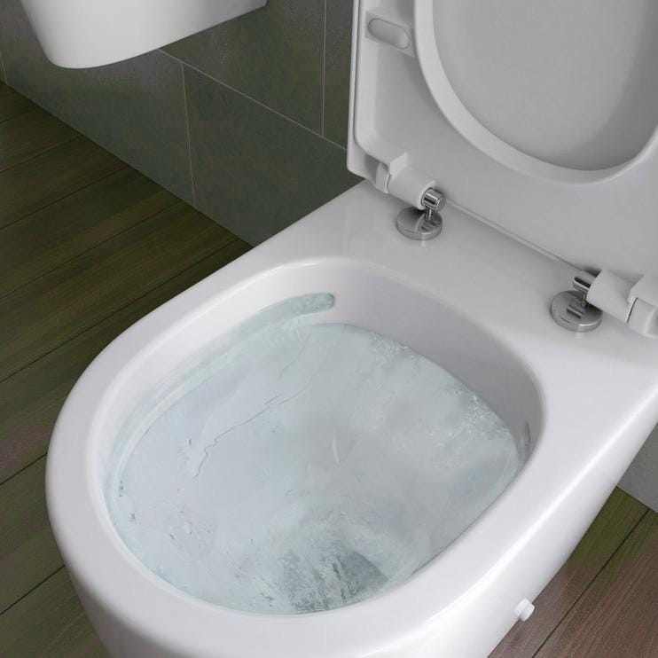 Aquarius Urbano Rimless Wall Hung Toilet Pack with Frame, Flush Plate, Soft Closing Seat and Hinge Covers
