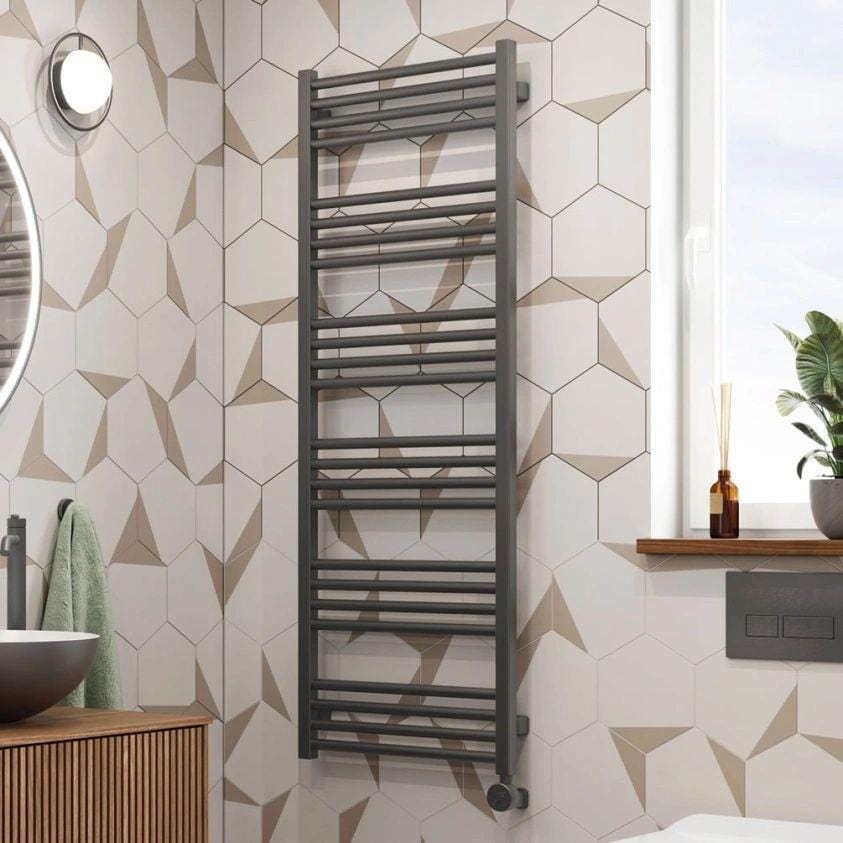Crosswater Ladder Rail Crosswater MPRO Designer Vertical Towel Radiator in Slate