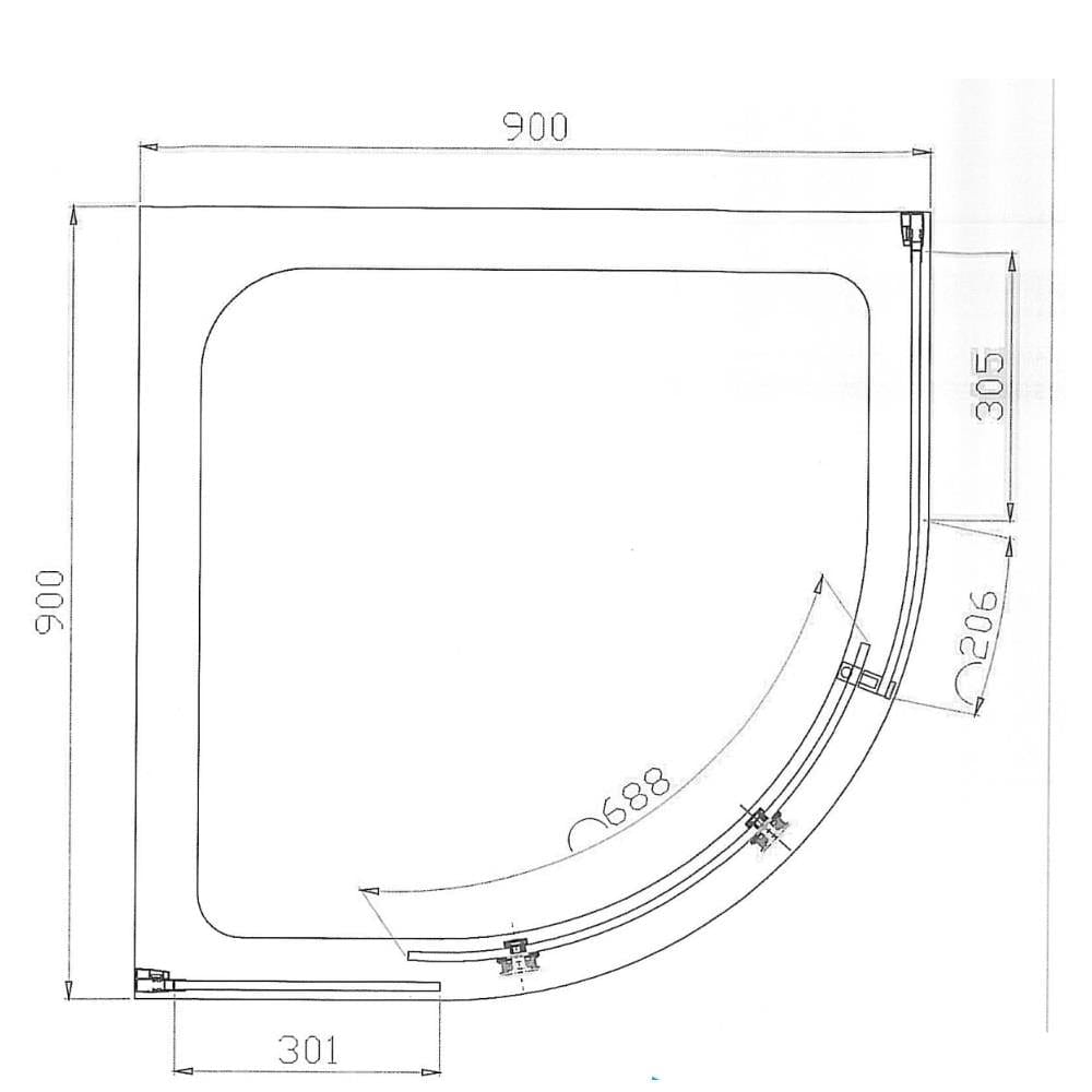 Eastbrook Quadrant Shower Enclosure Eastbrook Vanguard 10mm Quadrant Shower Enclosure