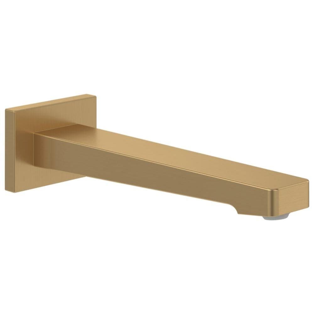 Villeroy & Boch Bath Spout Brushed Gold Villeroy & Boch Architectura Square Wall Mounted Bath Spout