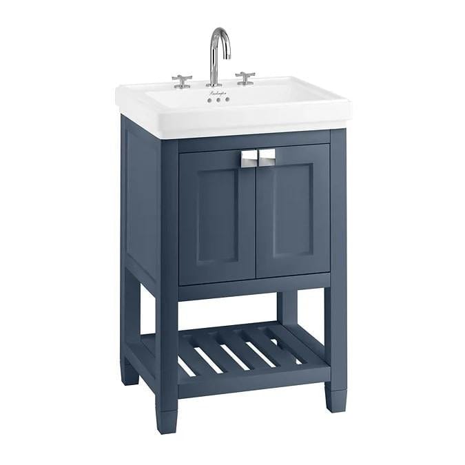 Burlington Floor Standing Vanity Unit Burlington Riviera Floor Standing 580mm Vanity Unit with Square Basin