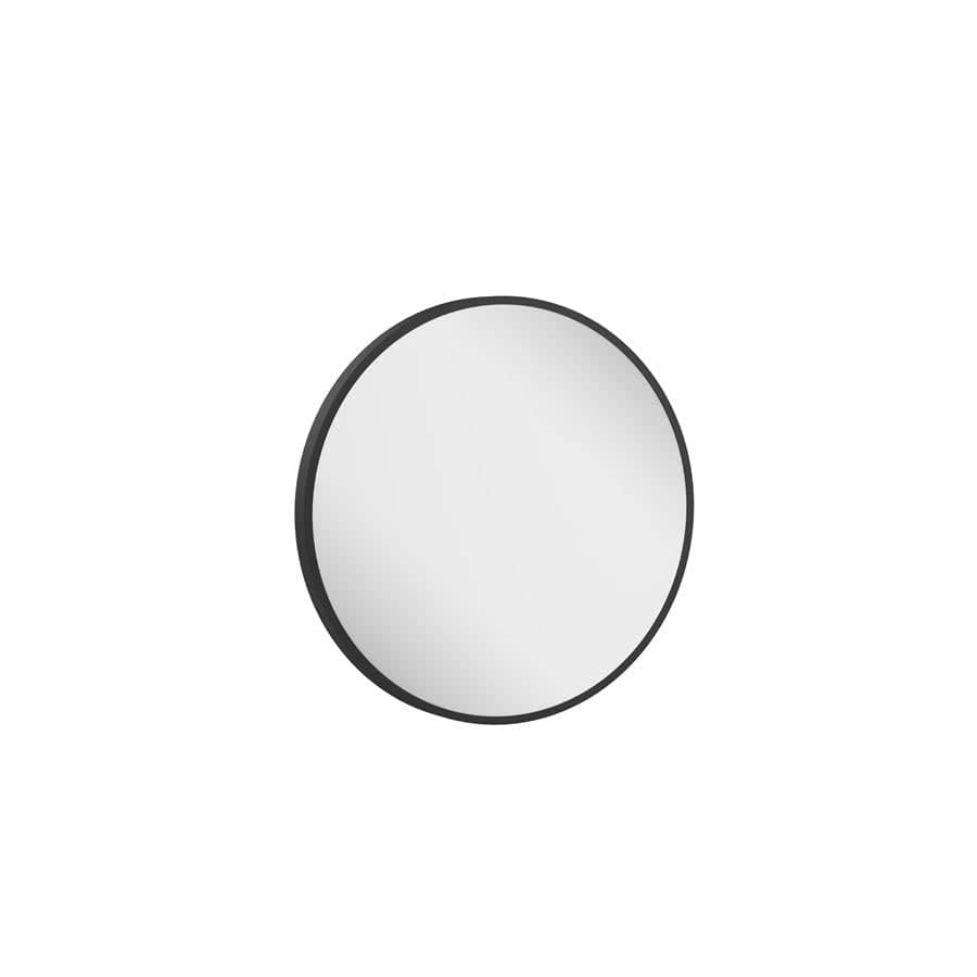 Crosswater Standard Mirror 500mm / Matt Black Crosswater Infinity Round Framed Mirror